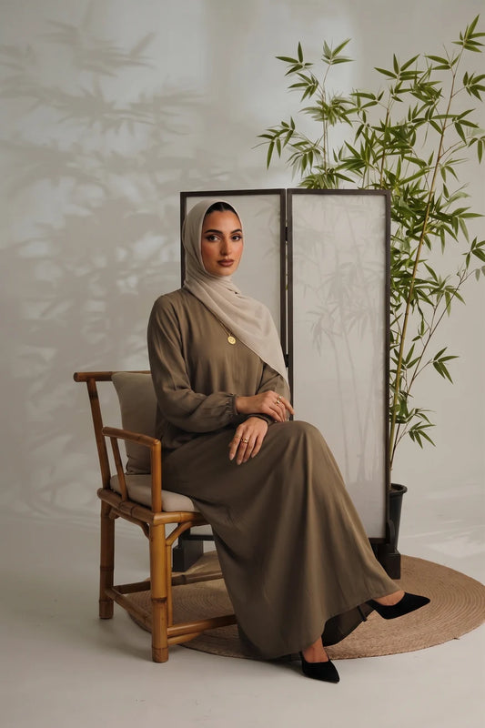 Olive Green Abaya